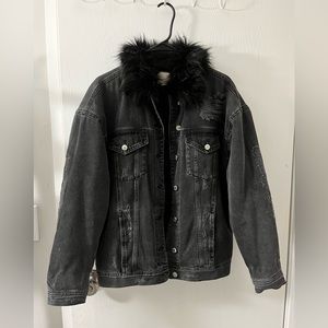 AE distressed black jacket/coat